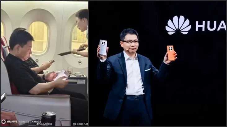 Bos Huawei Richard Yu Pamer HP dengan Tiga Lipatan, Pertama dalam di Dunia?