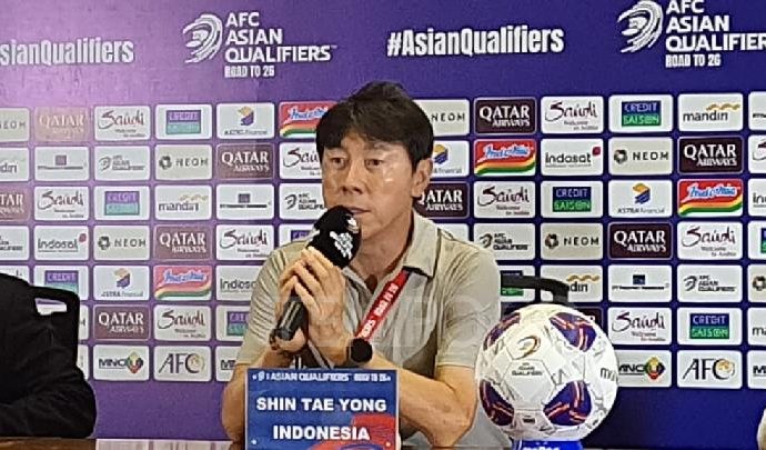 Shin Tae-yong Puas Timnas Indonesia Dua Kali Raih Hasil Imbang di area pada Kualifikasi Piala Bumi 2026